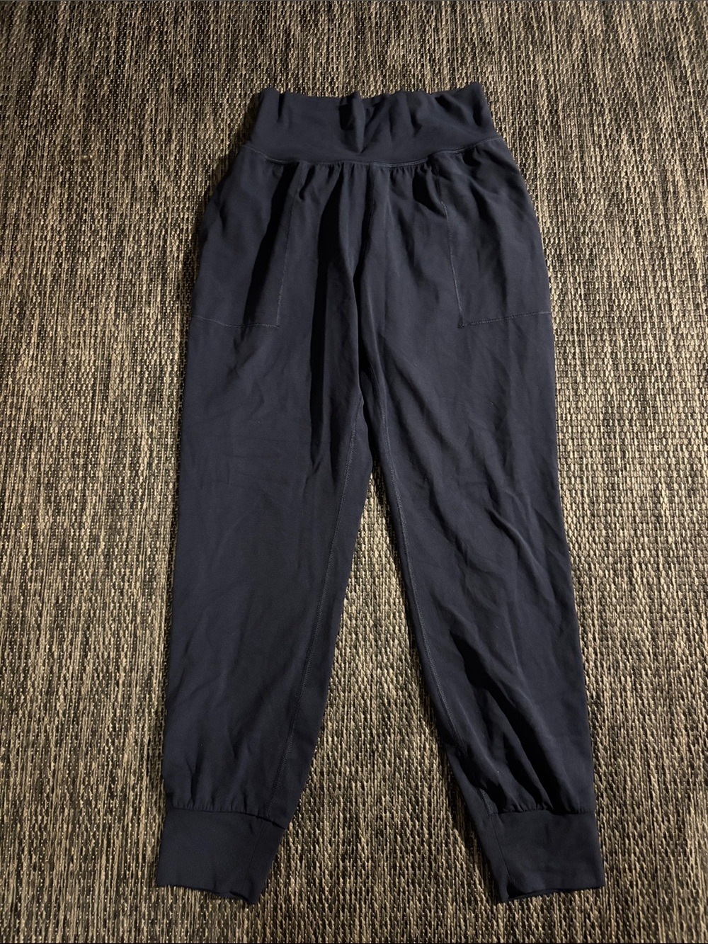 Athleta Salutation Jogger High Rise Lightweight Soft Navy Blue Size Small